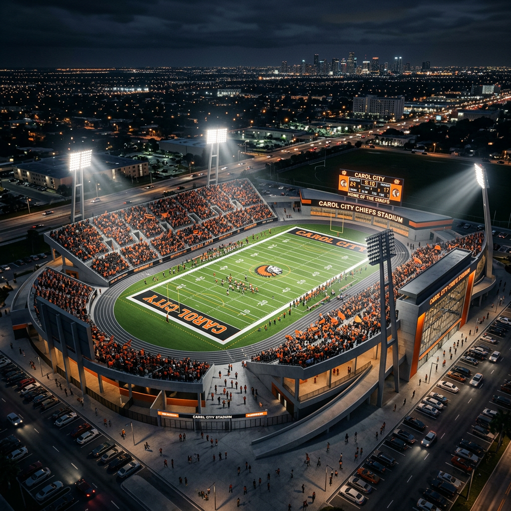 Stadium under construction